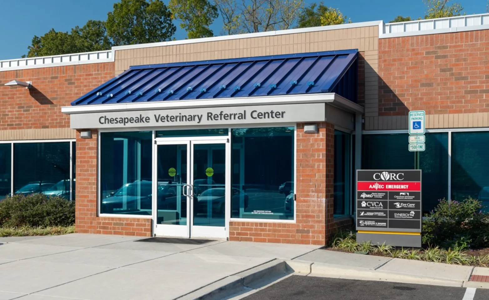 Front building of Chesapeake Veterinary Referral Center Front building of Chesapeake Veterinary Referral Center