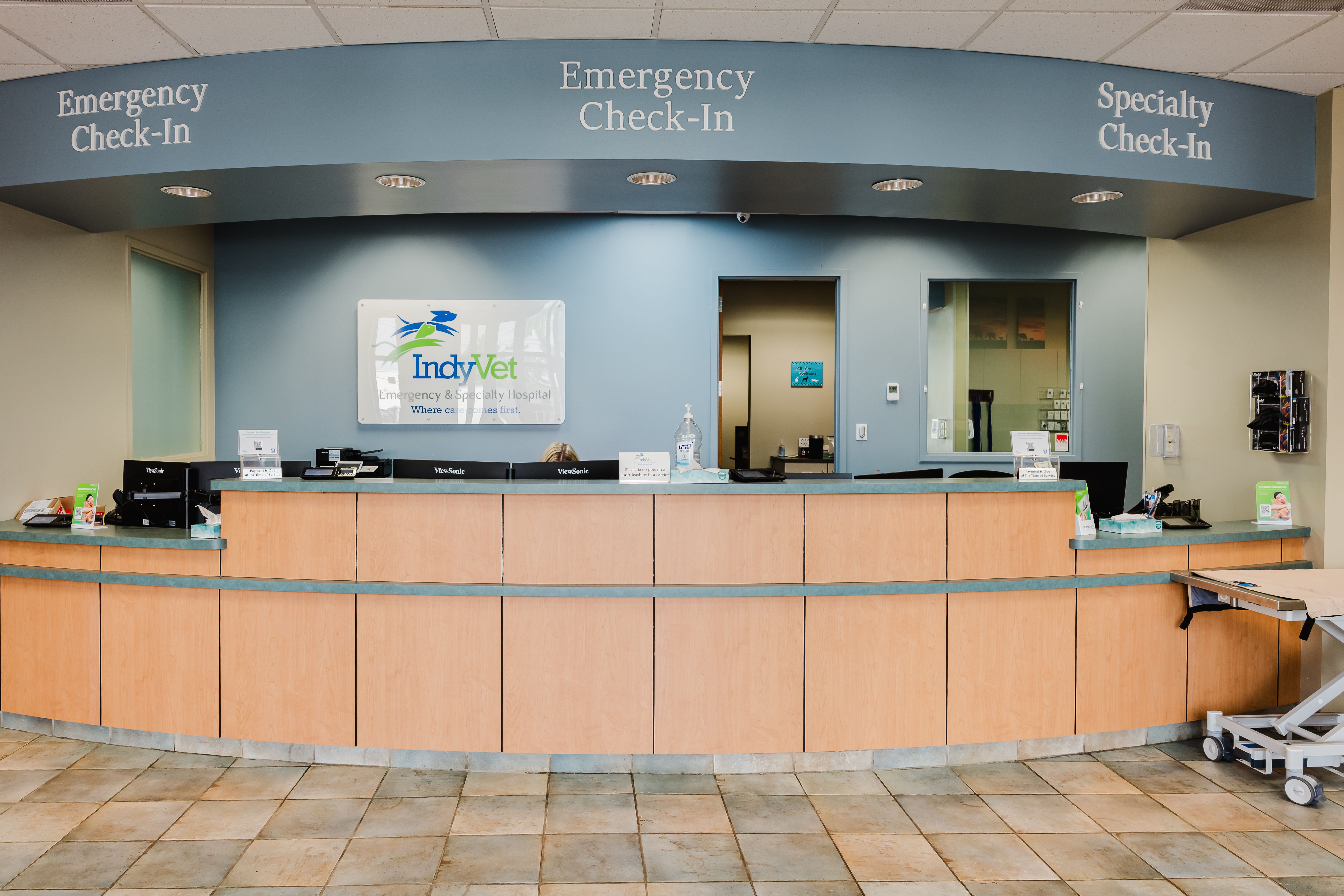 Lobby at IndyVet