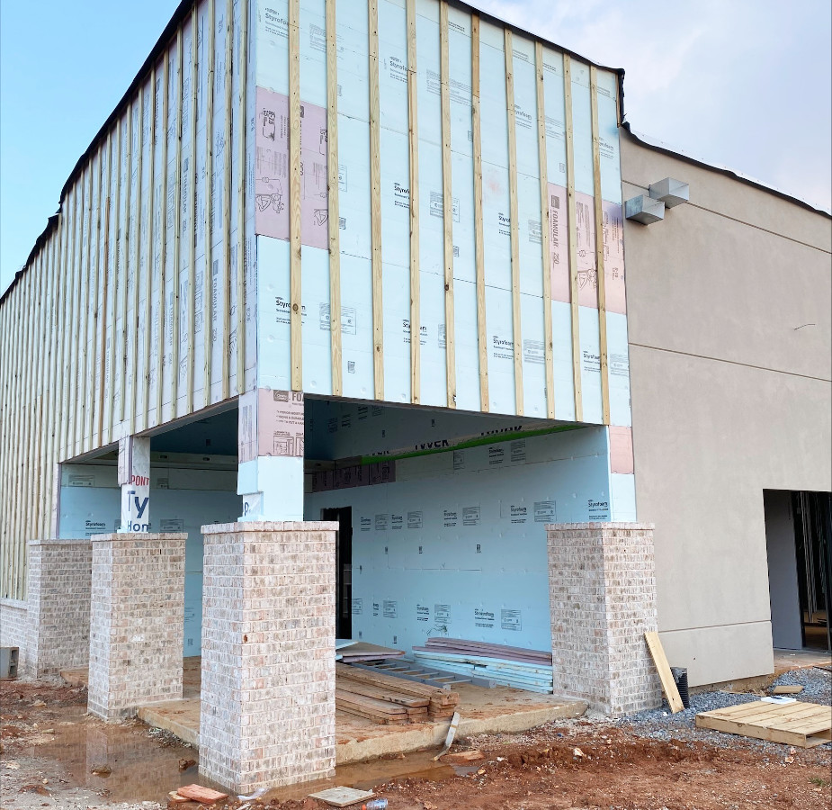 A photo of the construction progress at the new location of Animal Emergency & Critical Care