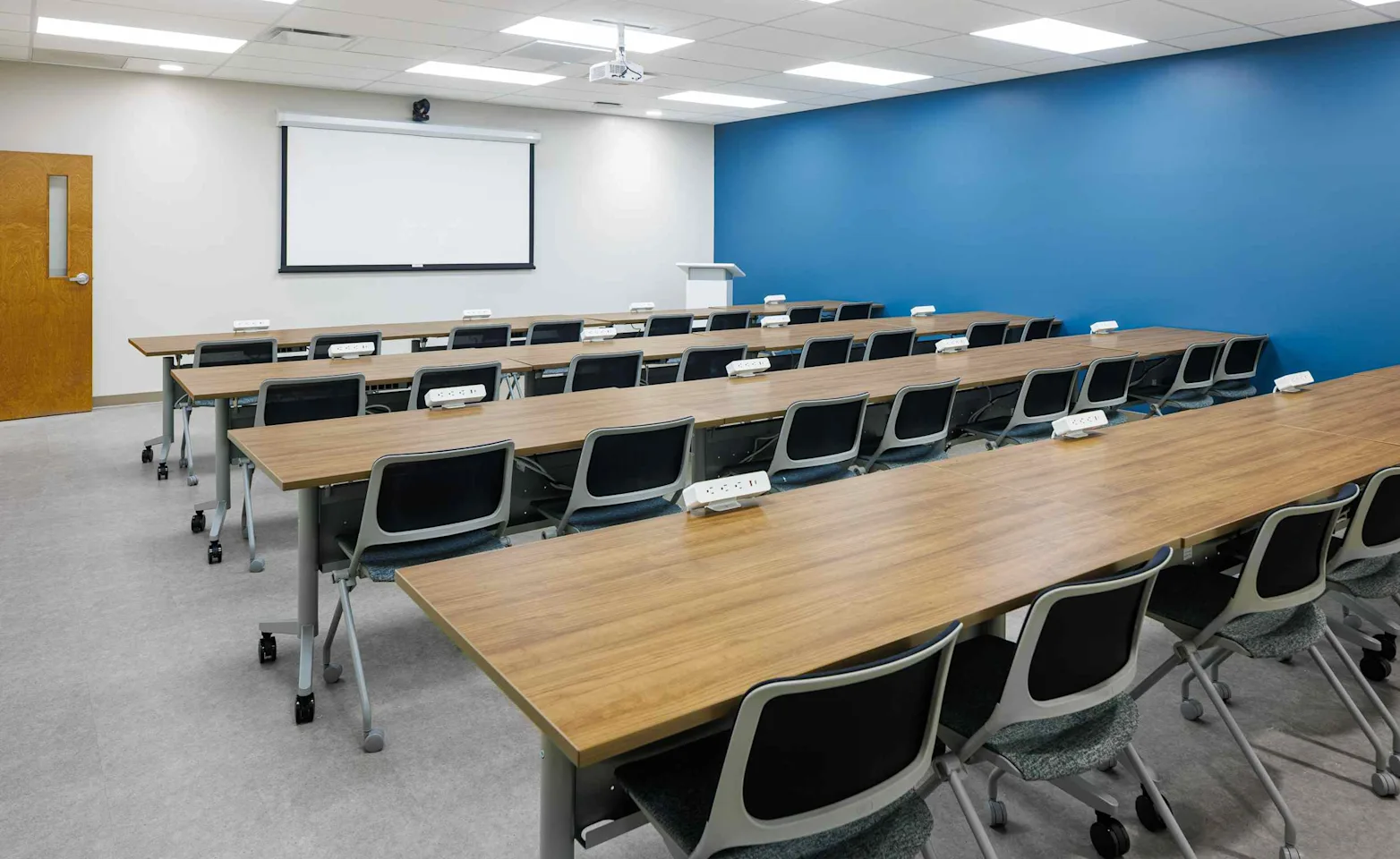 Rows of chairs in a conference room. Rows of chairs in a conference room.
