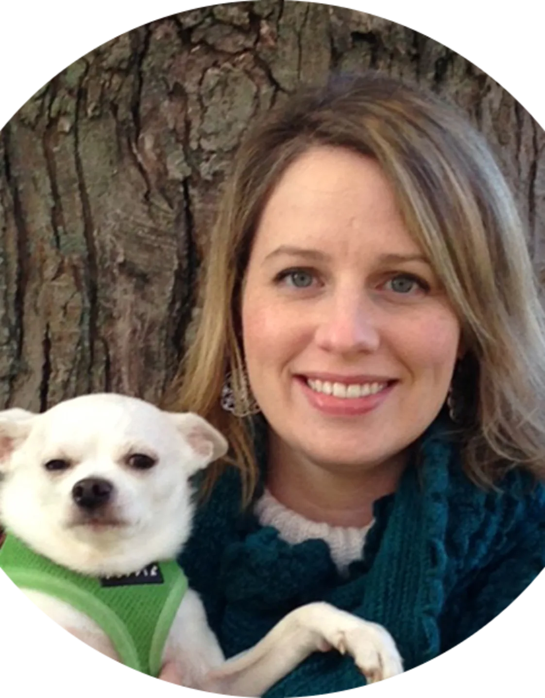 Dr. Katie Manley from Midland Animal Clinic with a dog Dr. Katie Manley from Midland Animal Clinic with a dog