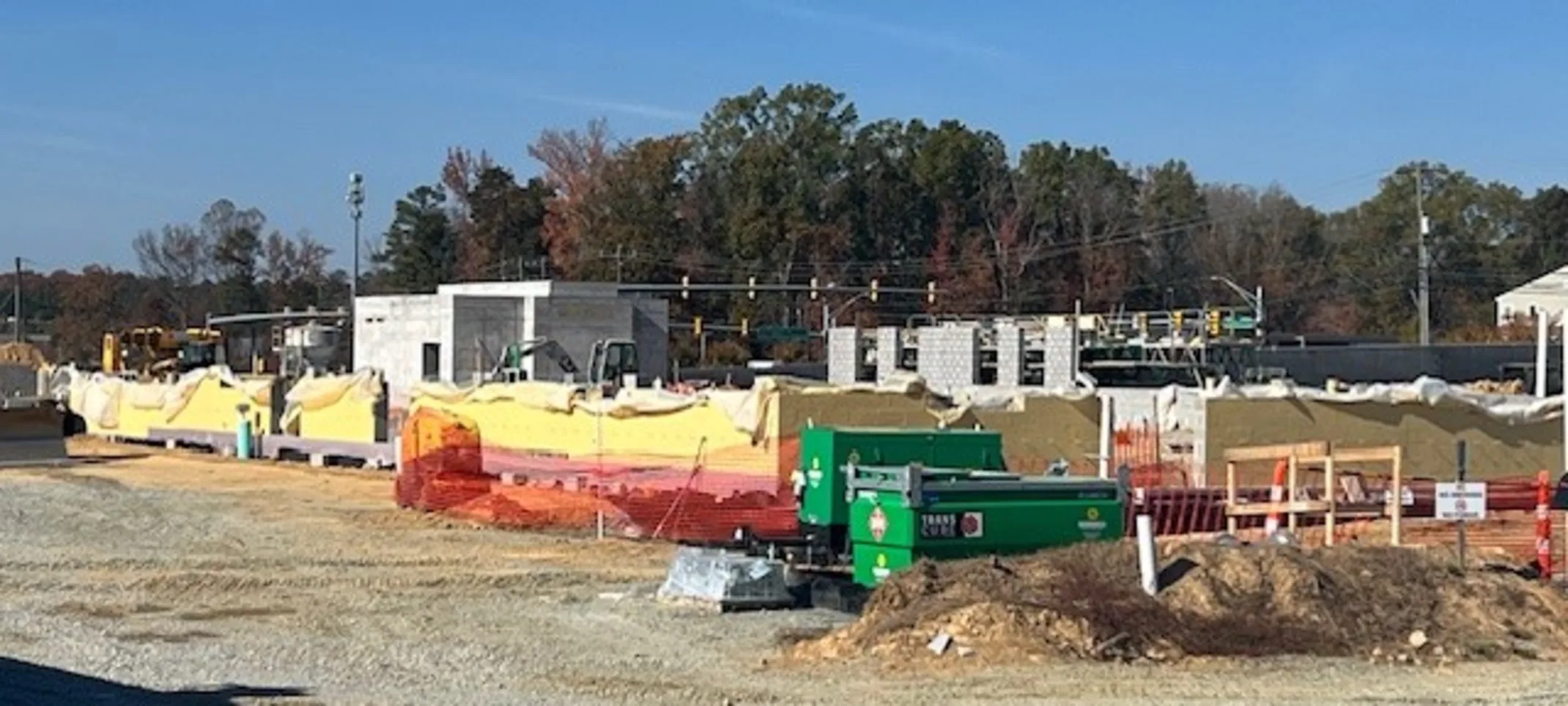 Landscape view of construction site Landscape view of construction site