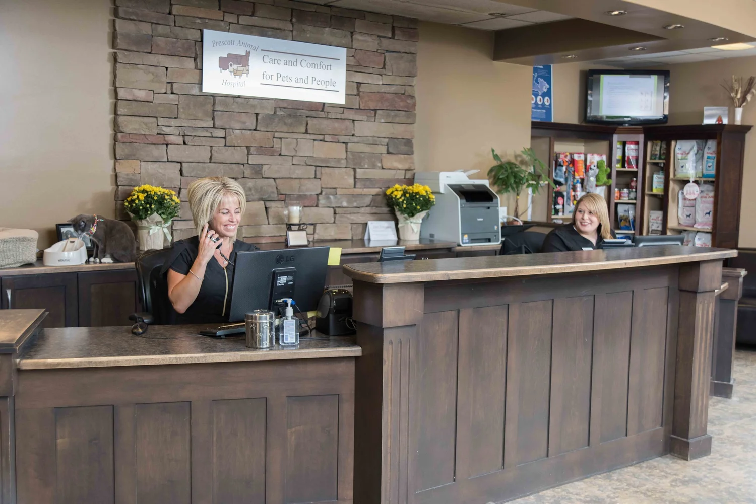 Front Lobby of Prescott Animal Hospital