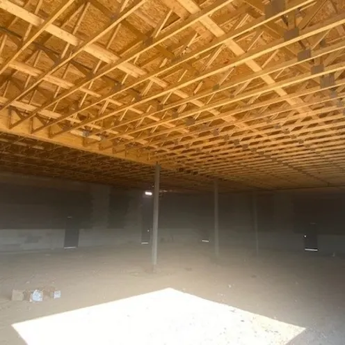 The beginning of our construction last year 