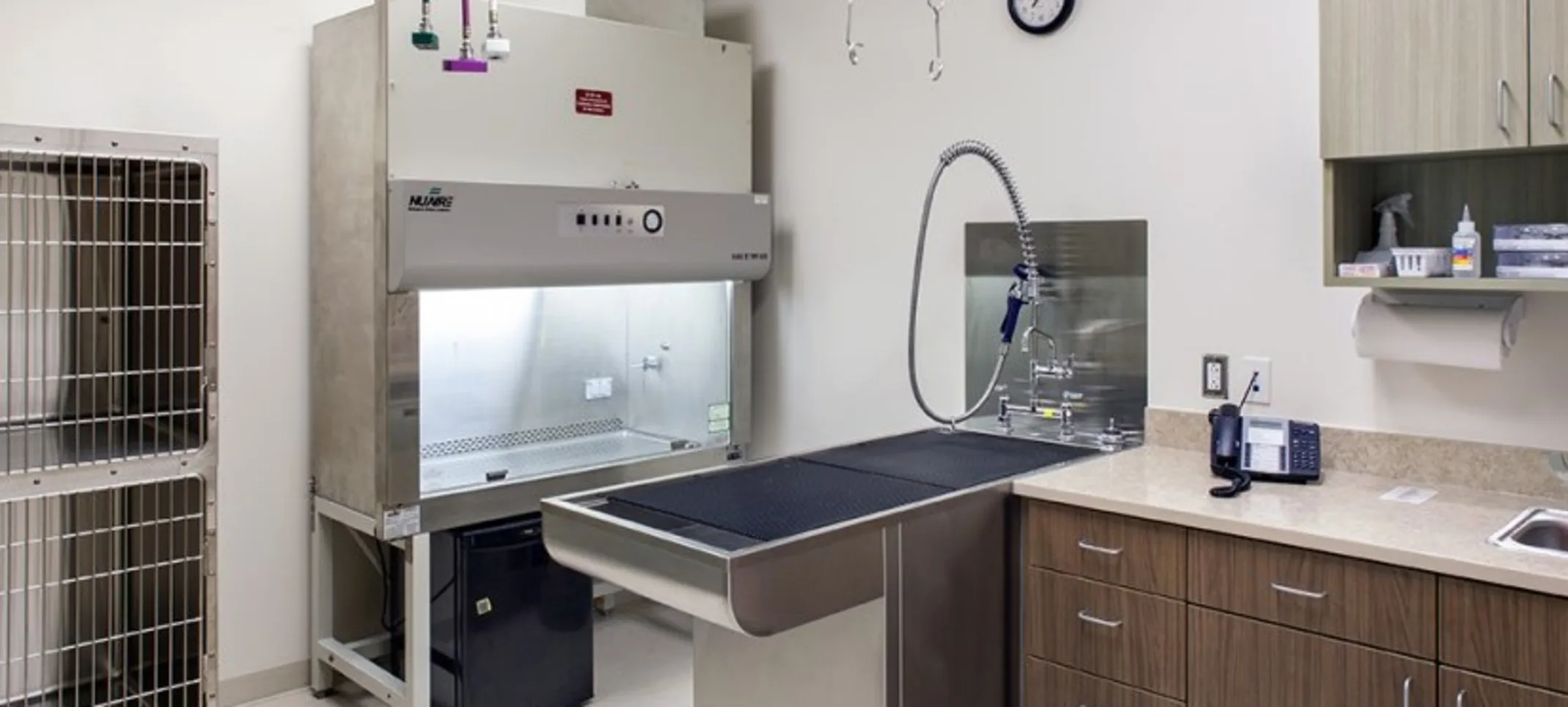 Washing station at AVES Washing station at AVES