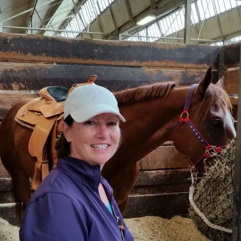 Katherine Matthews with Horse