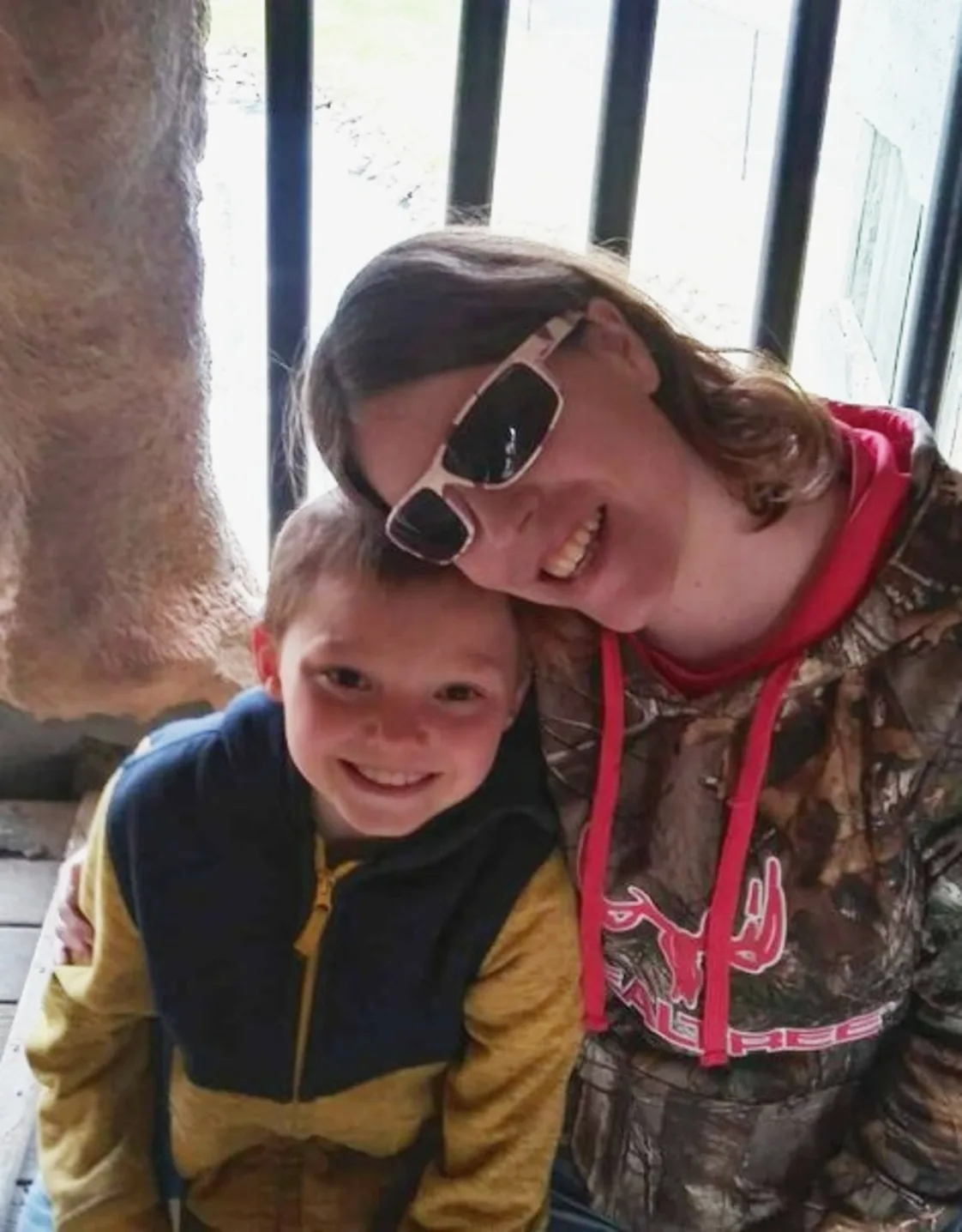 Heather posing with her child Heather posing with her child