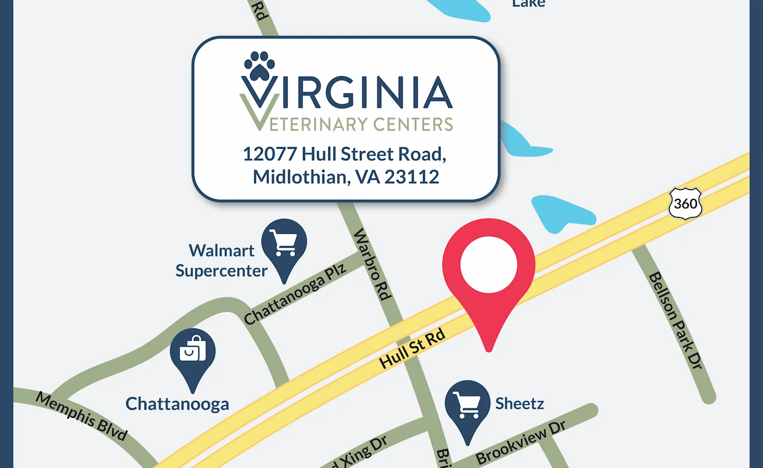 Virginia Veterinary Centers Midlothian Location Map Virginia Veterinary Centers Midlothian Location Map