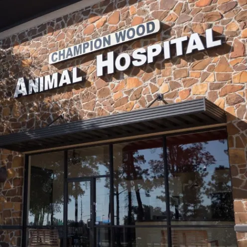Building Exterior of Champion Wood Animal Hospital