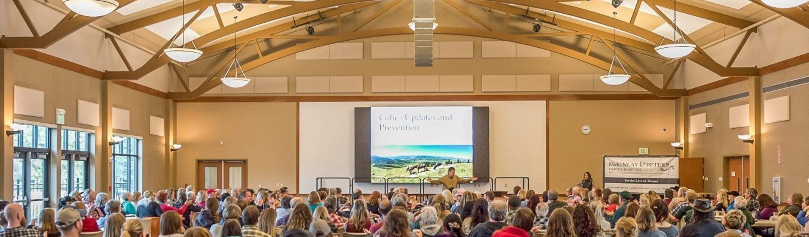 people attending education day at a venue people attending education day at a venue