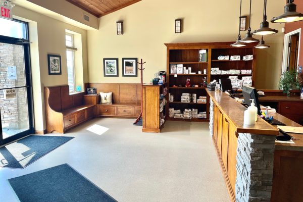 Lobby Area inside Bracebridge Animal Hospital