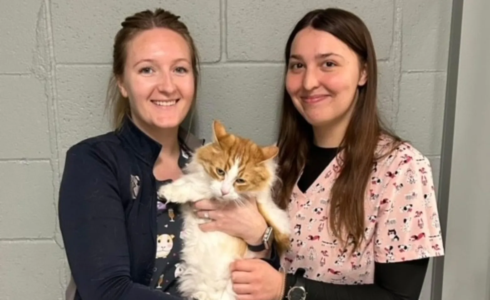 Staff holding Stanley Staff holding Stanley