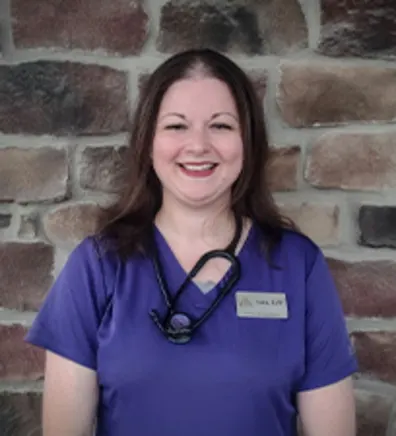 A portrait photo of Veterinary Technician Sara A portrait photo of Veterinary Technician Sara