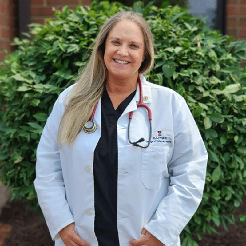 Dr. Sara Luttrell smiling outside Dr. Sara Luttrell smiling outside