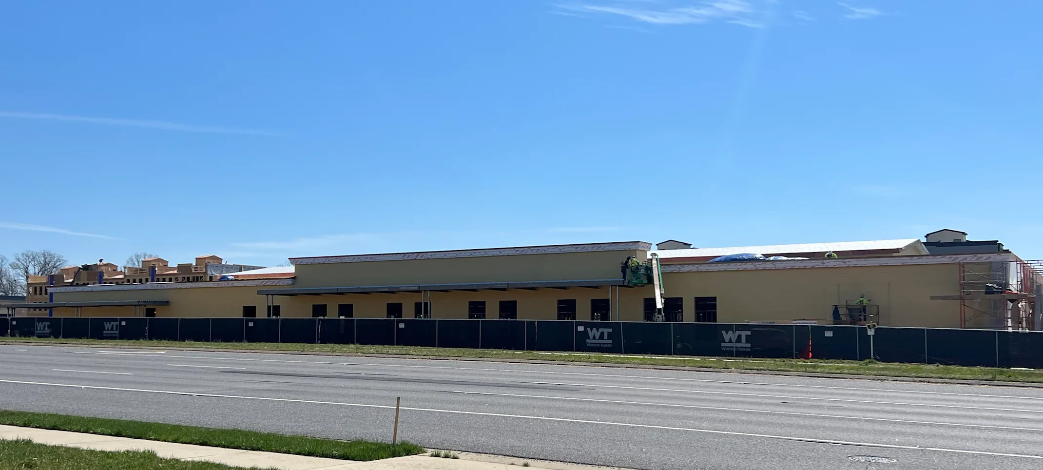 A streetview of the foundation being constructed A streetview of the foundation being constructed