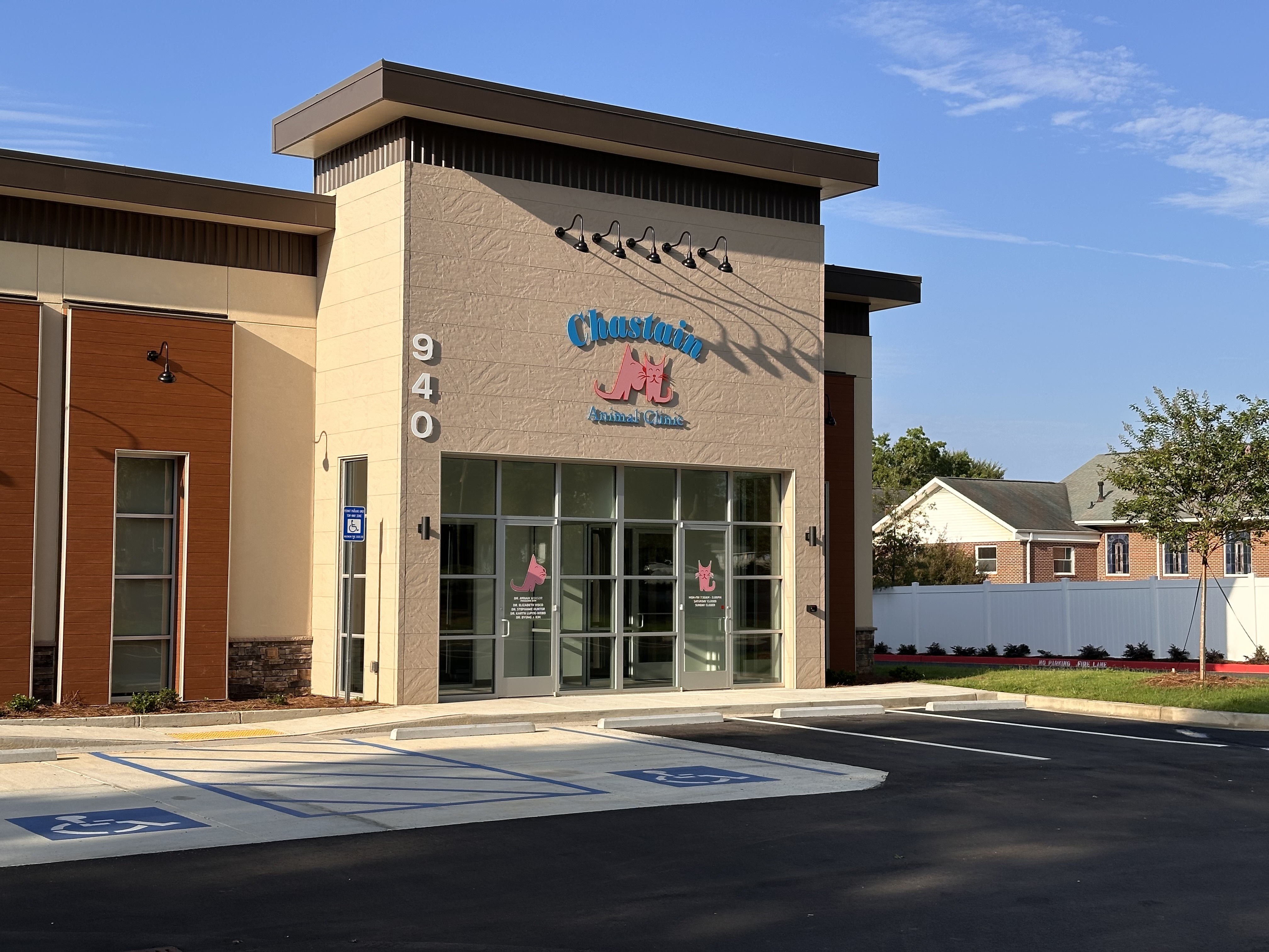 Hospital Exterior and Parking Lot