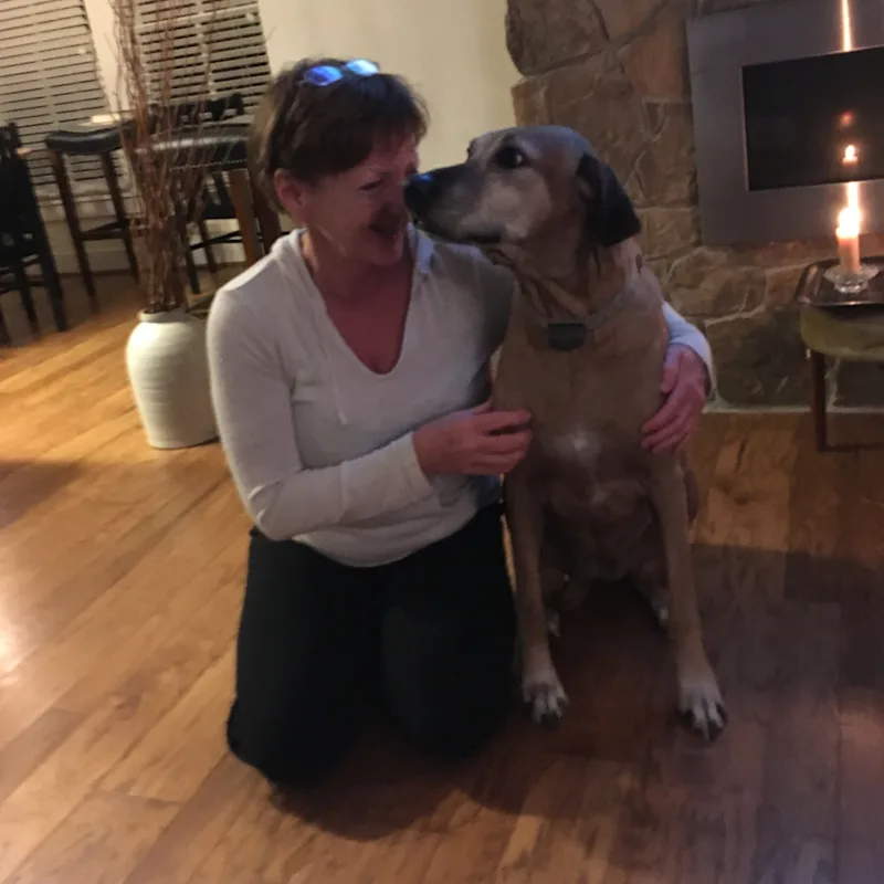 Dr. Yvonne Muse and her dog Dr. Yvonne Muse and her dog