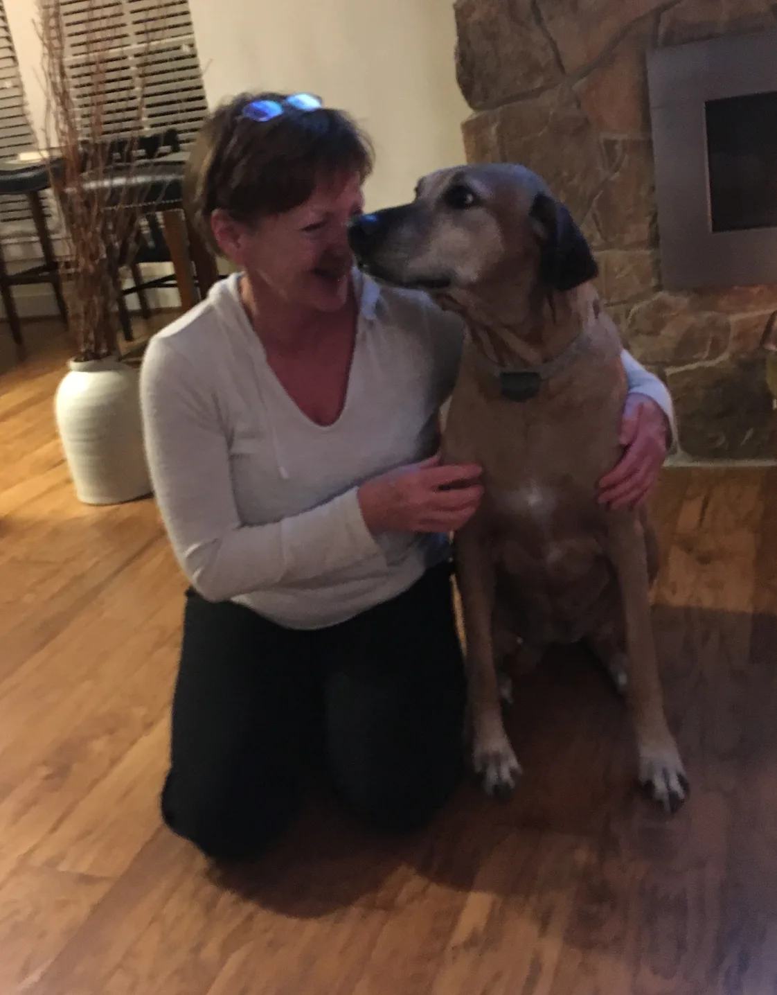 Dr. Yvonne Muse and her dog Dr. Yvonne Muse and her dog