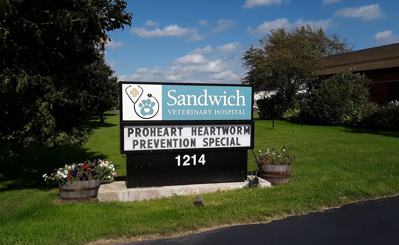 Sandwich Veterinary Hospital Hospital Sign