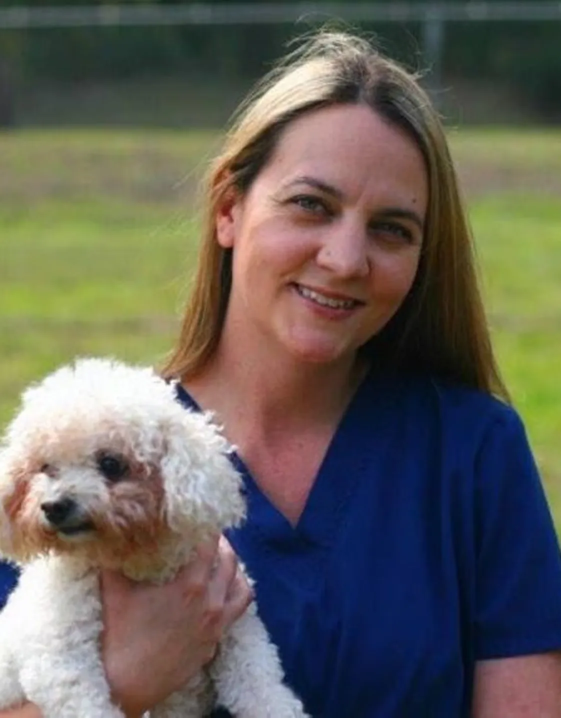 Kathleen C. with dog staff photo Kathleen C. with dog staff photo