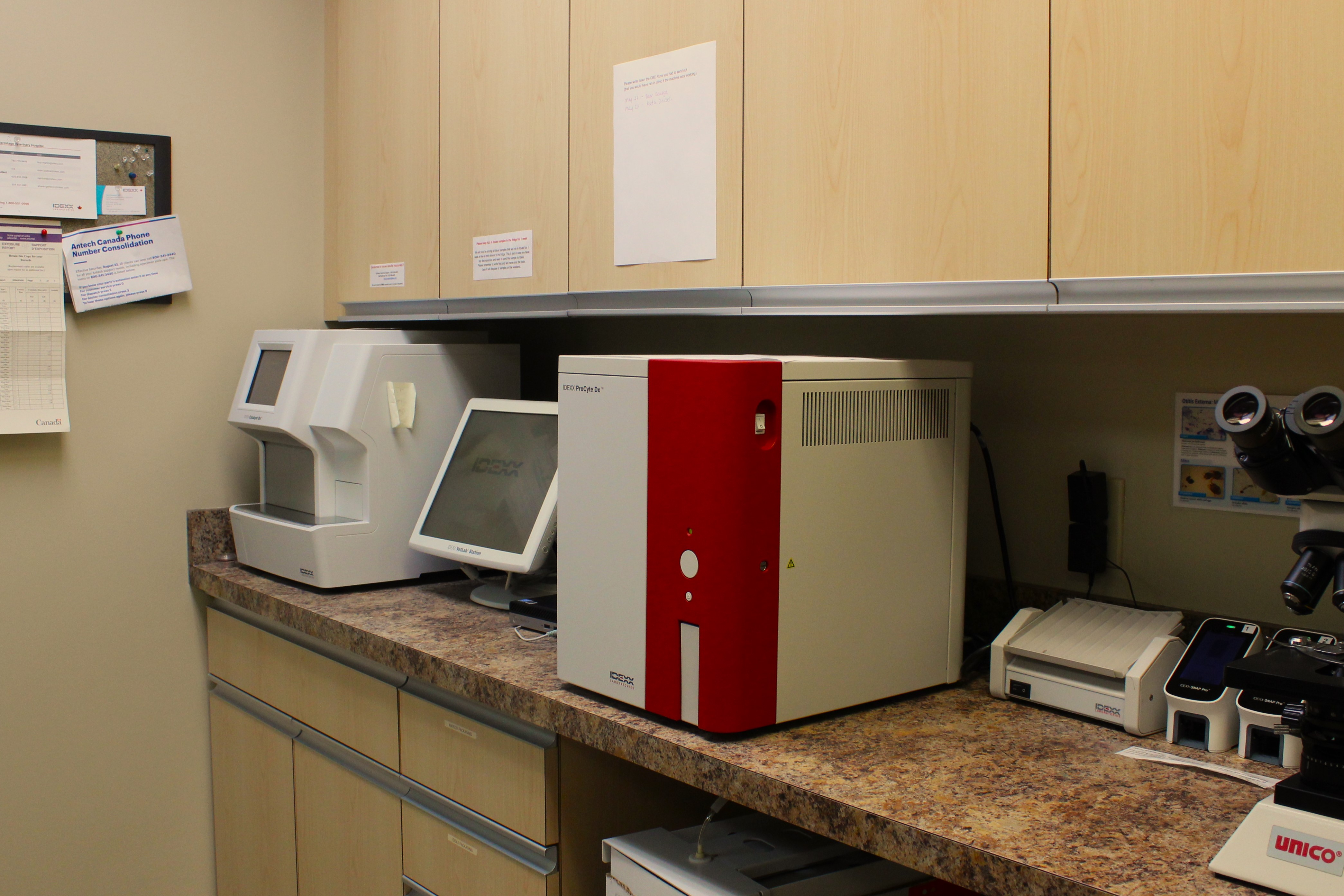 Examination equipment and a computer