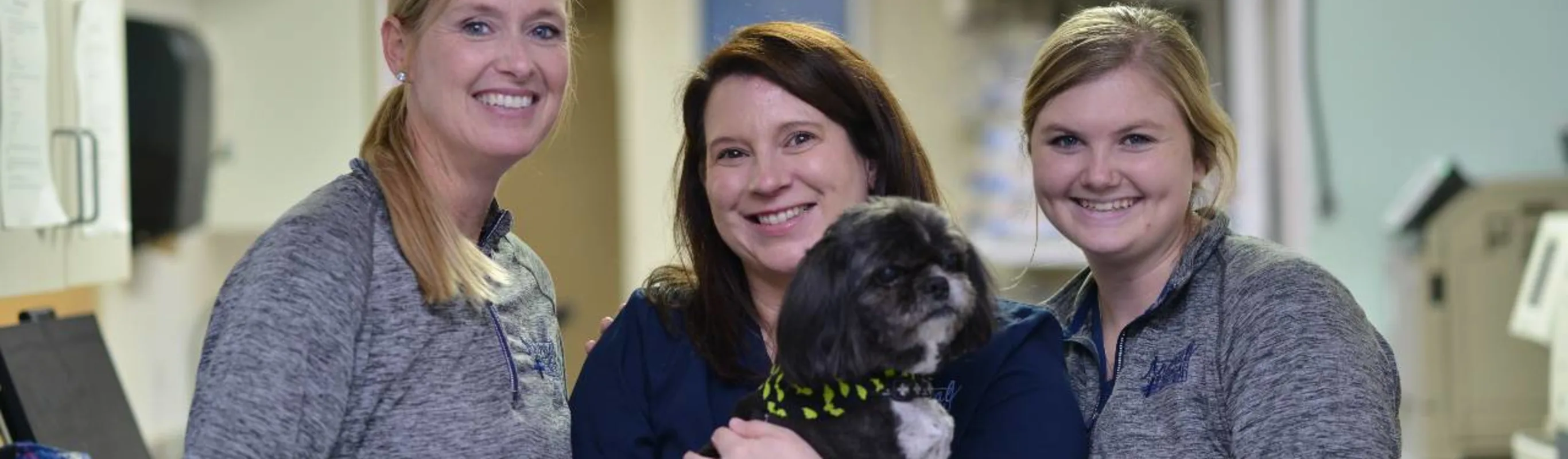 Staff smiling for camera. Staff smiling for camera.