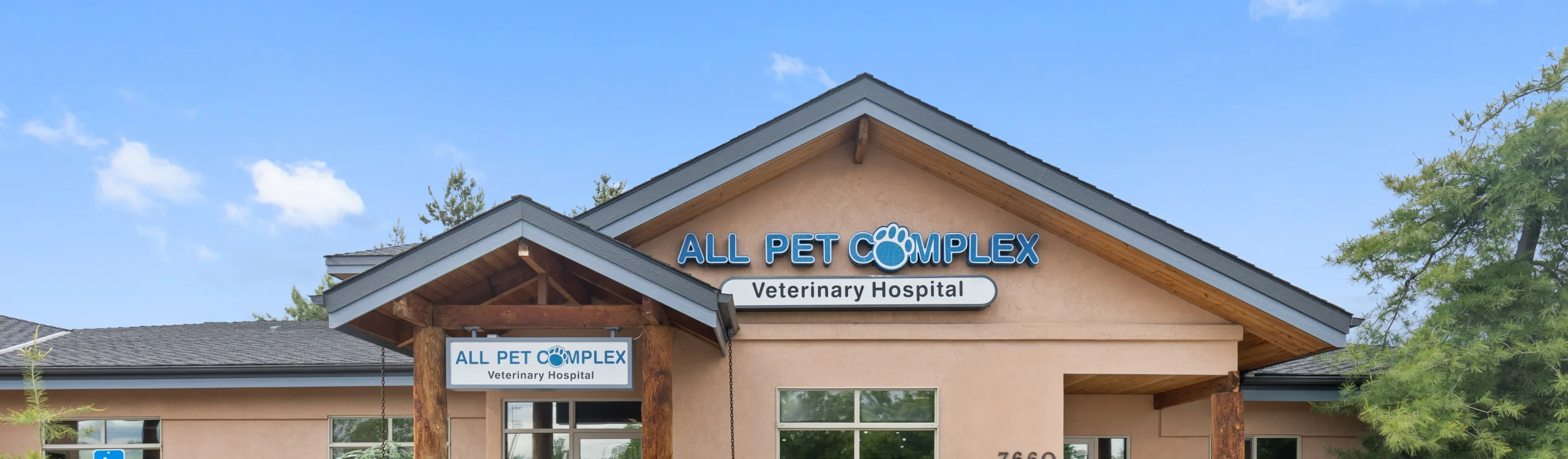 Front exterior view of All Pet Complex Veterinary Hospital