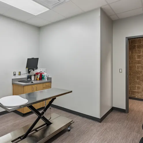 One of Doddridge Animal Clinic's several exam rooms One of Doddridge Animal Clinic's several exam rooms