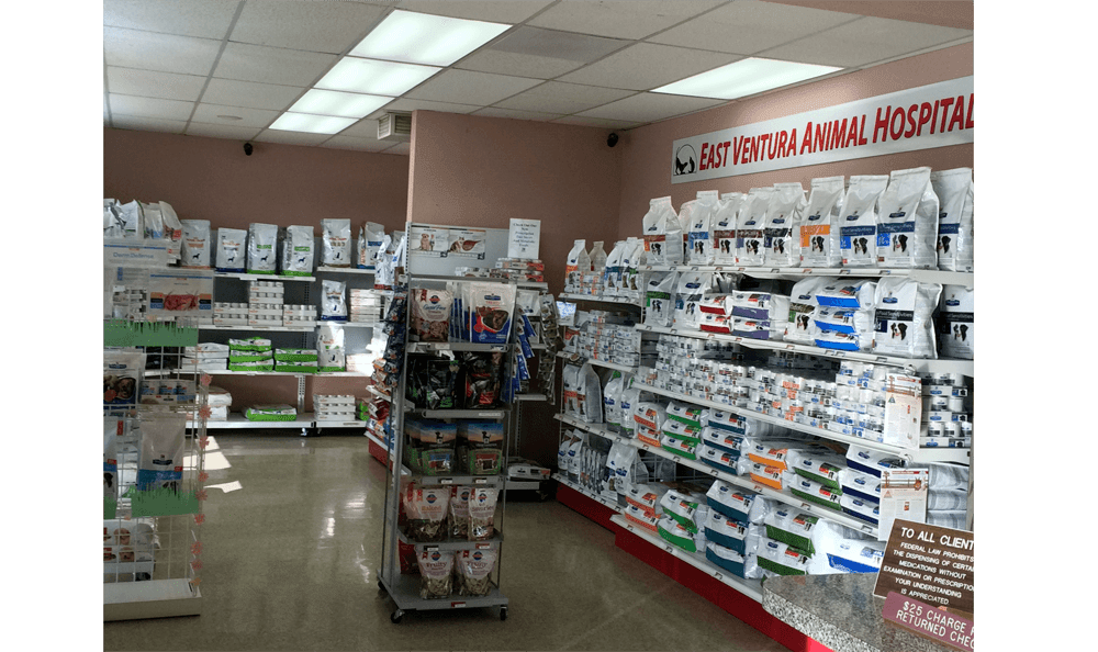 East Ventura Animal Hospital pet food and supply store