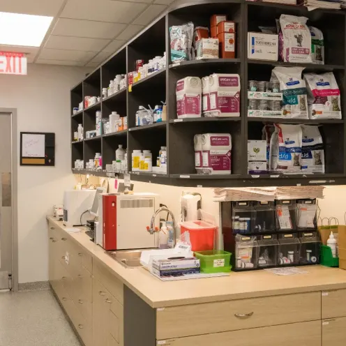 Pharmacy at West Village Veterinary Hospital