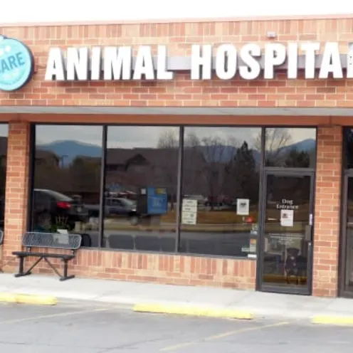 Care Animal Hospital front facade and entrance Care Animal Hospital front facade and entrance