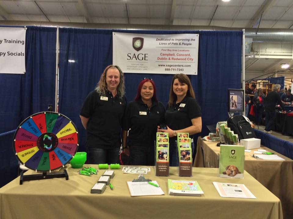 Three SAGE Staff Members at Pet Expo Event