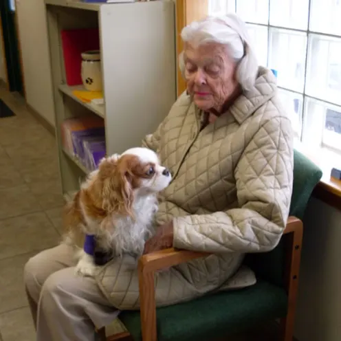 Brightwood Animal Hospital Client and Their Pet