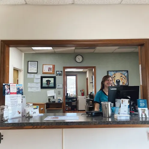 Check-in at Eastern Shore Animal Hospital. Check-in at Eastern Shore Animal Hospital.