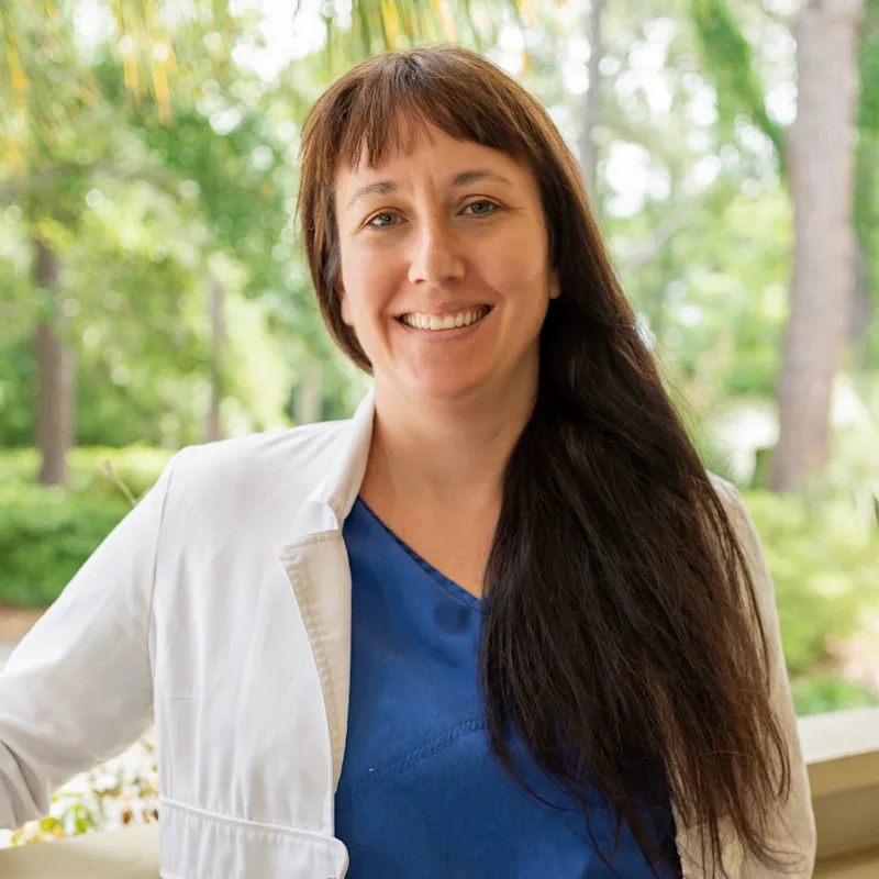 Dr. Heather Trelease's staff photo from Plantation Animal Hospital who is smiling outside who's about to get her picture taken. Dr. Heather Trelease's staff photo from Plantation Animal Hospital who is smiling outside who's about to get her picture taken.