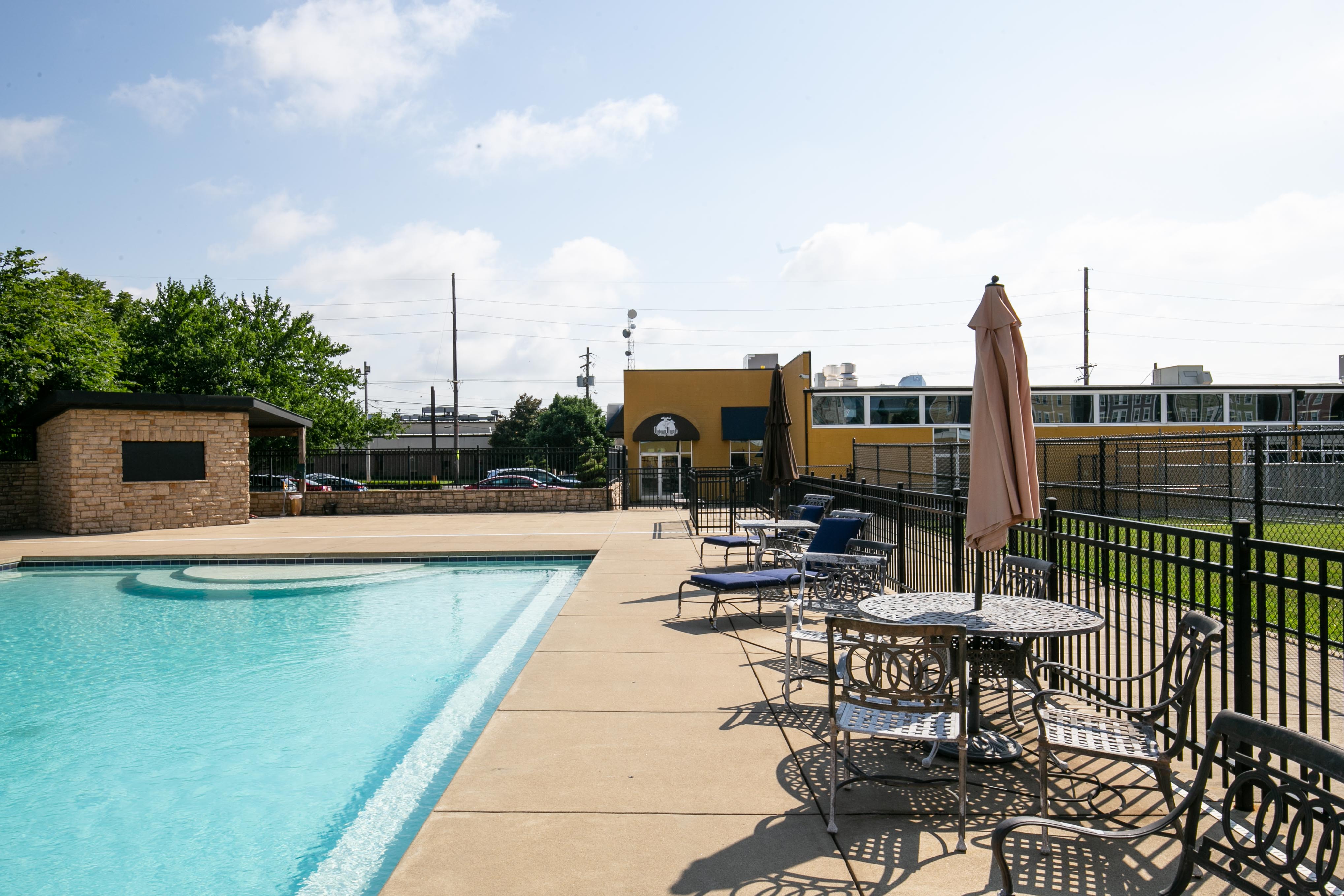 Uptown Hounds Pool Yard Area