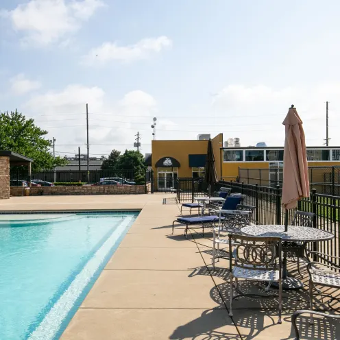 Uptown Hounds Pool Yard Area