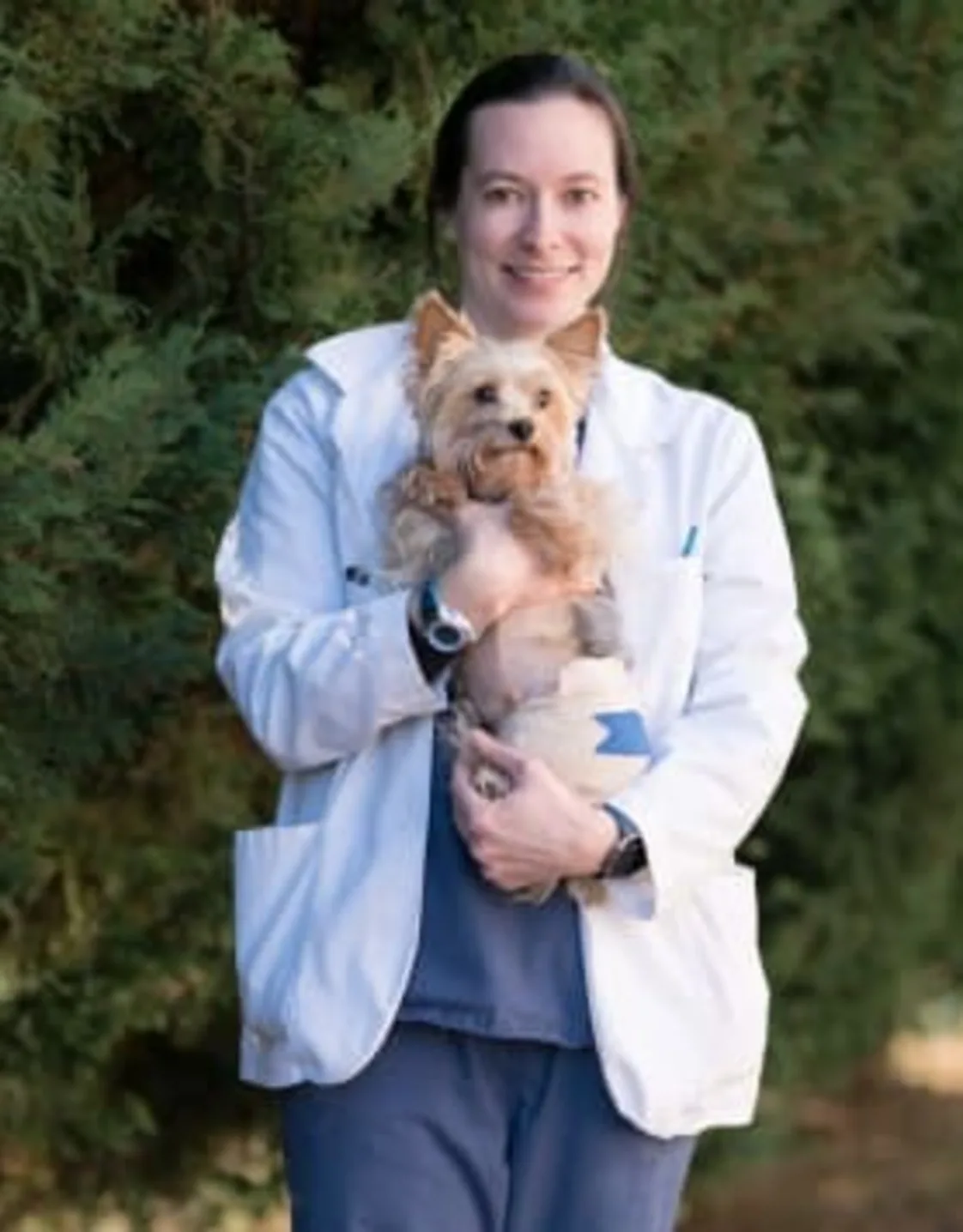 Dr. Jessica Gambriell WITH A DOG Dr. Jessica Gambriell WITH A DOG