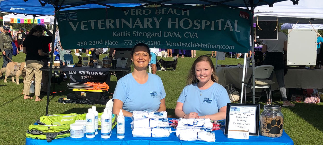 Heather & Sonia representing Vero Beach Veterinary Hospital