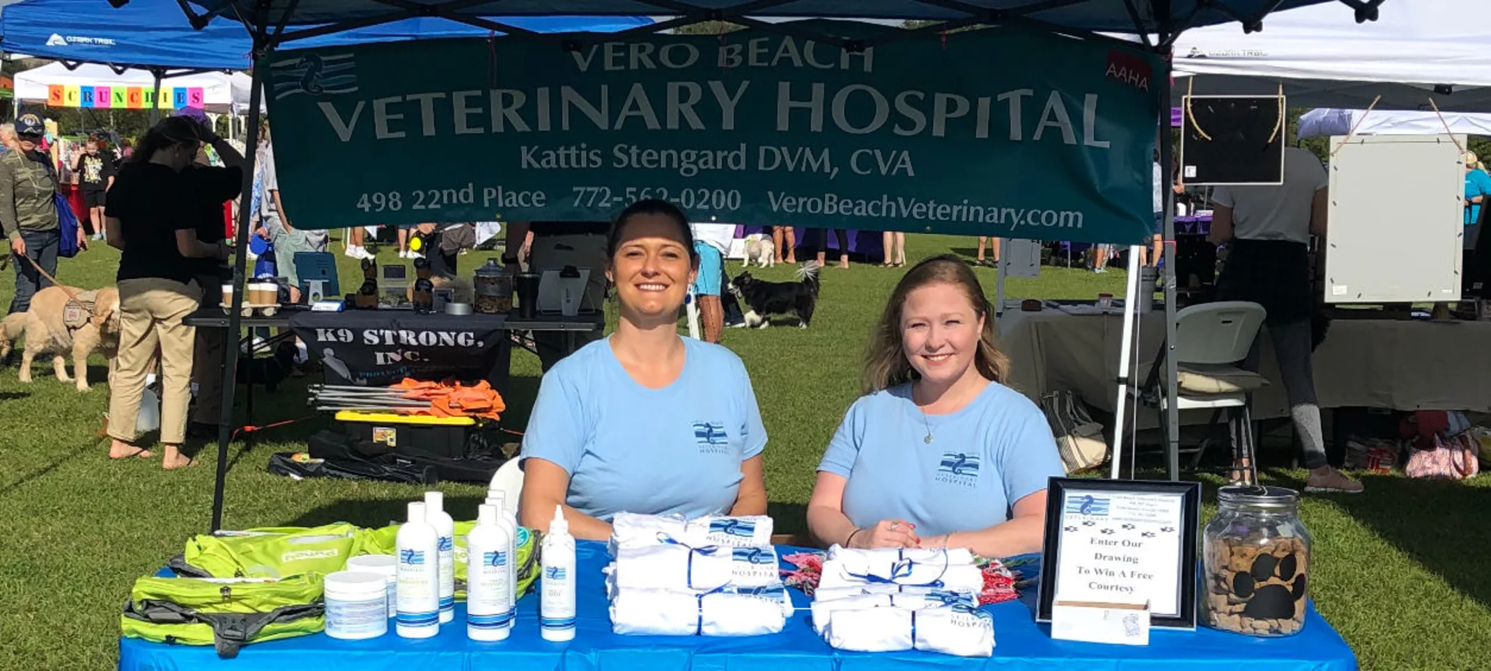 Heather & Sonia representing Vero Beach Veterinary Hospital Heather & Sonia representing Vero Beach Veterinary Hospital