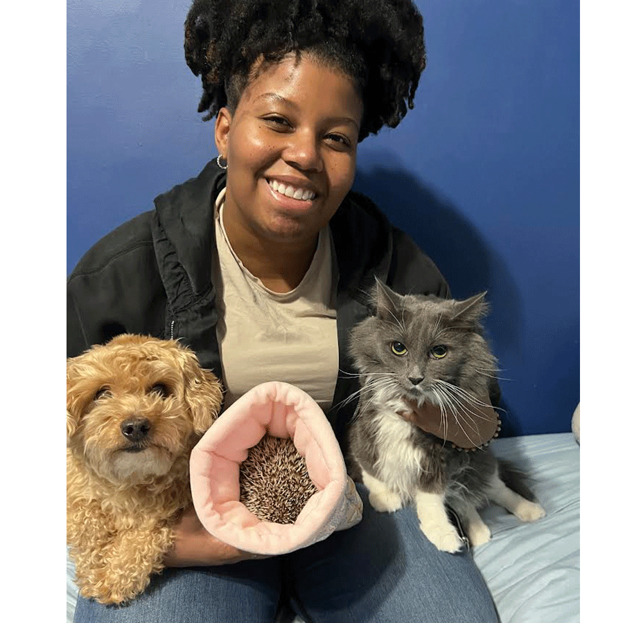 Emma, Popcorn, Charlie, and Squeak