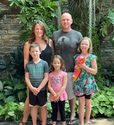 Amanda Samson and her family Amanda Samson and her family