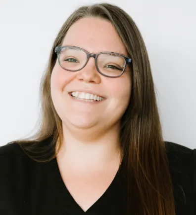 A portrait photo of receptionist Katie