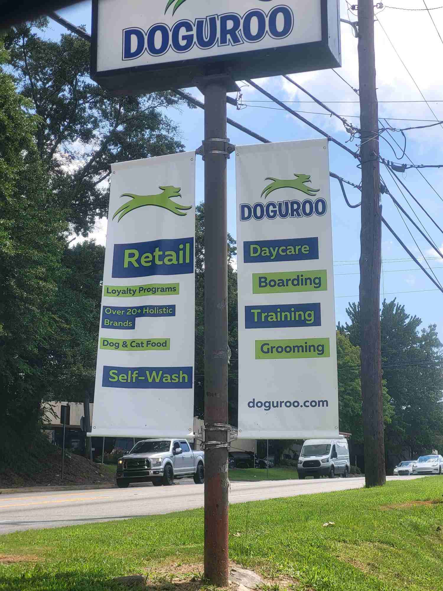 Doguroo sign with services