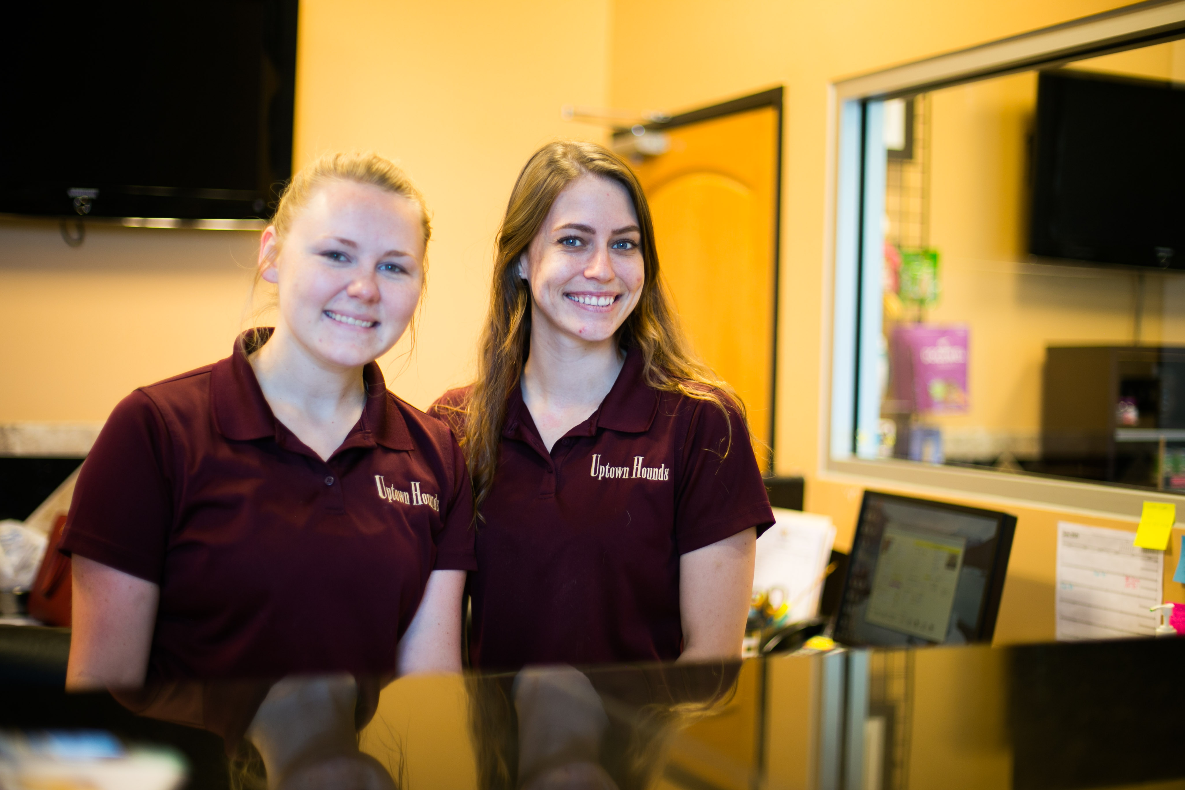 Uptown Hounds. Our team is ready to greet you with a smile behind the counter. 