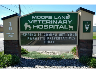 Exterior Sign of Moore Lane Veterinary Hospital
