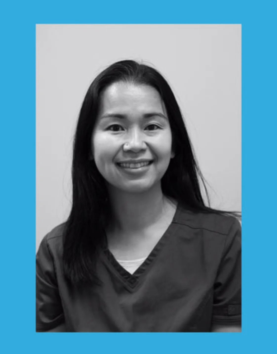 Tam smiling in front of the camera Tam smiling in front of the camera