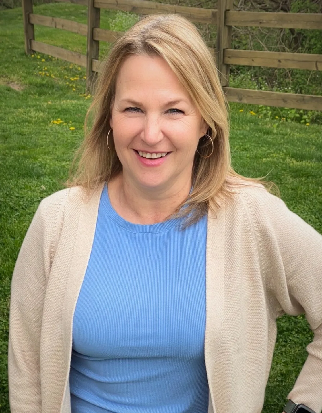 Dr. Harclerode with black dog Dr. Harclerode with black dog