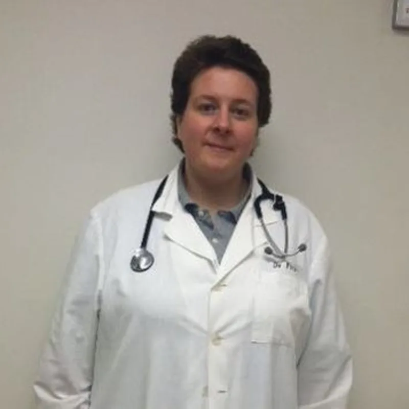 Veterinarian Amy Peck with stethoscope Veterinarian Amy Peck with stethoscope