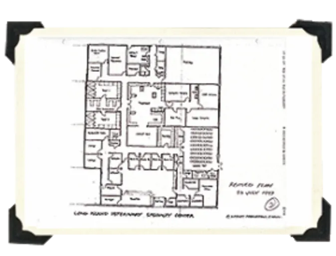 Blueprint for floor plan of LIVS building Blueprint for floor plan of LIVS building